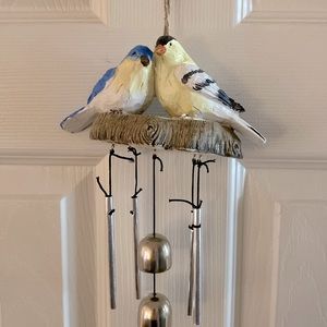 2 birds on a perch wind chime (AA)